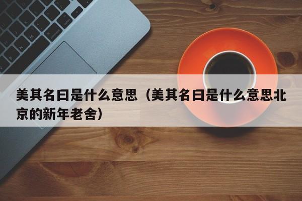 美其名曰是什么意思（美其名曰是什么意思北京的新年老舍） 